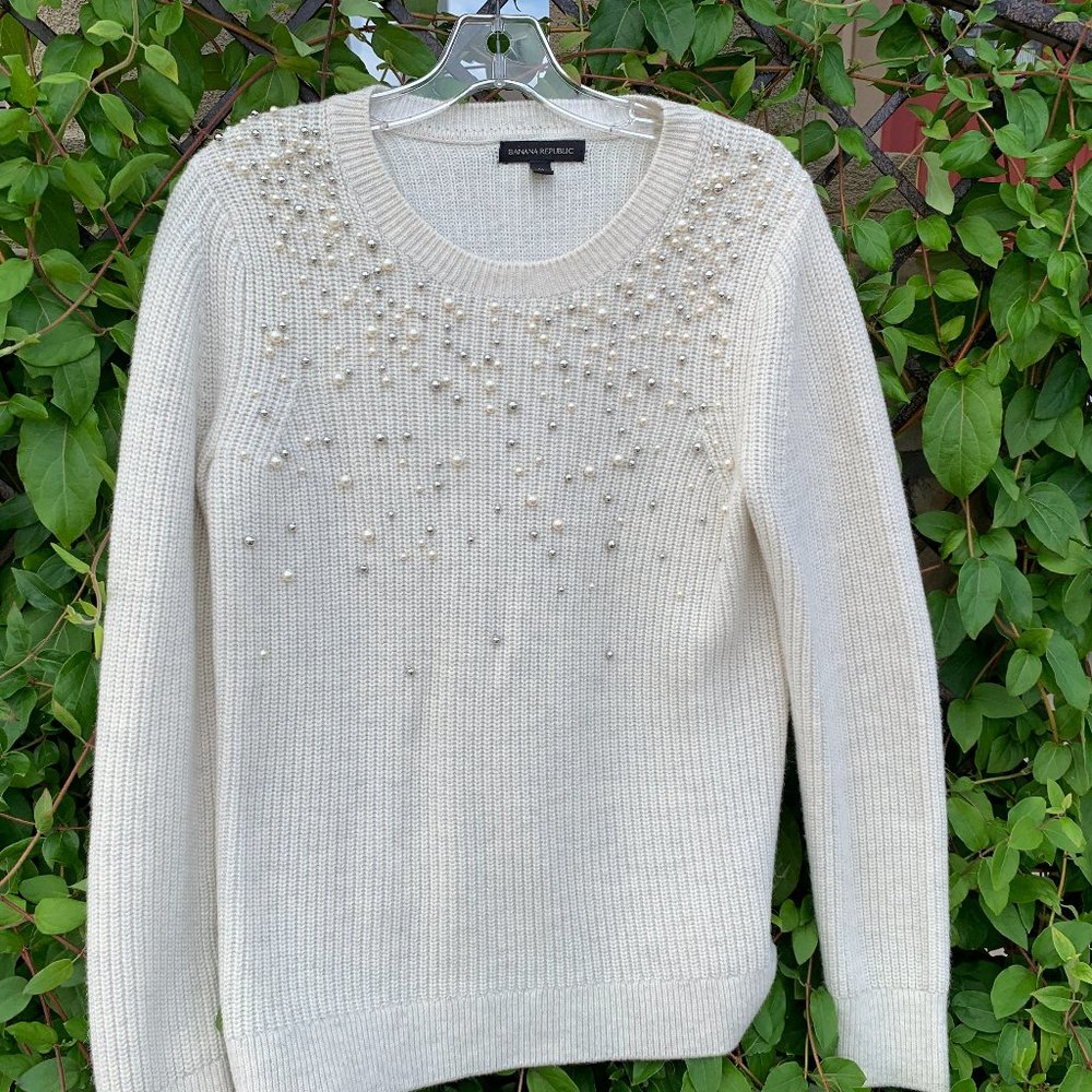 Banana Republic Beaded Sweater